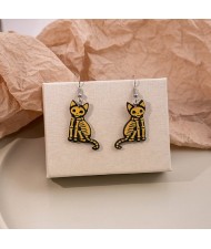 Halloween Jewelry Cartoon Skull Cat Design Wholesale Fashion Earrings