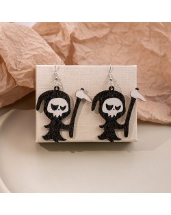 Halloween Jewelry Scary Theme Cartoon Black Hoe Imp Wholesale Fashion Earrings