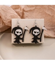 Halloween Jewelry Scary Theme Cartoon Black Hoe Imp Wholesale Fashion Earrings