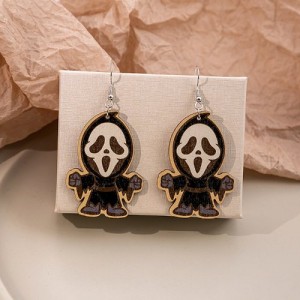 Wholesale Halloween Jewelry Scary Theme Cartoon Black Imp Fashion Earrings