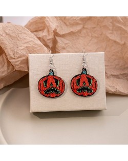 Fashion Halloween Jewelry Frightened Pumpkin Shape Wholesale  Earrings