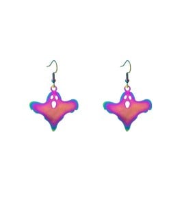 Halloween Popular Cool Funny Colorful Gradient Earrings - Ghosts