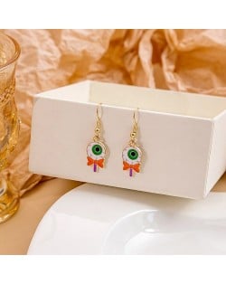 Halloween Jewelry Cute Funny Horror Cute Oil-spot Glaze Wholesale Earrings - Eyeball