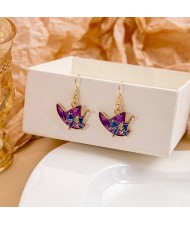 Halloween Jewelry Cute Funny Horror Cute Oil-spot Glaze Wholesale Earrings - Wizard Hat