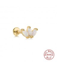 (1Piece) Multi-option Wholesale Fashion Ear Bone Nails S925 Opal Ear Stud - Golden