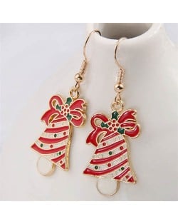 U.S. High Fashion Red Christmas Bell Wholesale Costume Earrings