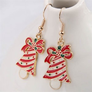 U.S. High Fashion Red Christmas Bell Wholesale Costume Earrings