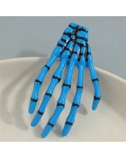 Halloween Fashion Skull Claw Wholesale Hair Clip - Blue