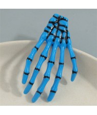 Halloween Fashion Skull Claw Wholesale Hair Clip - Blue