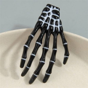 Halloween Fashion Skull Claw Wholesale Hair Clip - Black