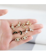 Multiple Elements Creative Design 14K Wholesale Fashion Earrings