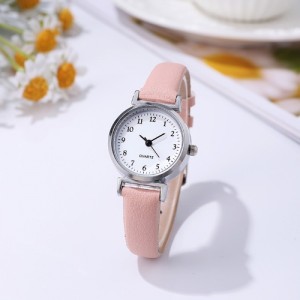 Stylish Simple Student Applicable Digital Dial Wholesale Women Watch - Pink