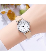 Stylish Simple Student Applicable Digital Dial Wholesale Women Watch - Khaki