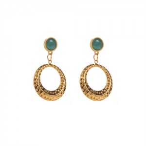 Classic Solid Circle Simple Design Wholesale Women Stainless Steel Earrings