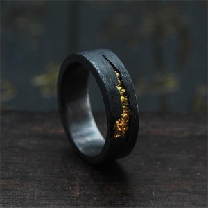 Fashion Unique Design Lighting Black Man Ring