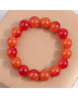 High Fashion Glass Beads Women Wholesale Bracelet - Orange