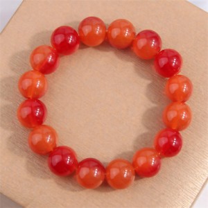 High Fashion Glass Beads Women Wholesale Bracelet - Orange