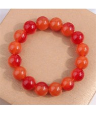 High Fashion Glass Beads Women Wholesale Bracelet - Orange