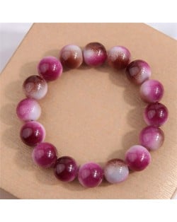 High Fashion Glass Beads Women Wholesale Bracelet - Purple