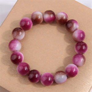 High Fashion Glass Beads Women Wholesale Bracelet - Purple