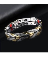 Dragon Skin Design Cool Fashion Alloy Wholesale Men's Bracelet - Mixed Color