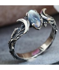 Vintage Silver Bohemian Moon Fashion Wholesale Ring