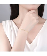 Exquisite Hand Jewelry Simple Design Wholesale Fashion Women 925 Sterling Silver Bracelet
