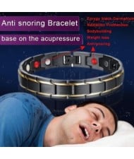 Classic Design Magnetic Energy Function Wholesale Anti Snoring Men's Bracelet