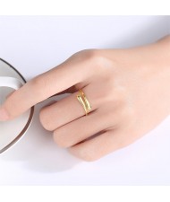 Gold Plated Water Drop Design Open-end Wholesale Women 925 Sterling Silver Ring