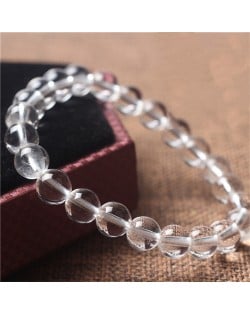 8MM Natural Crystal Jewelry Wholesale Clear Quartz Energy Bracelet