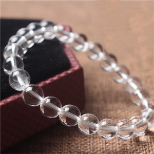 8MM Natural Crystal Jewelry Wholesale Clear Quartz Energy Bracelet