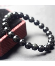 10 MM Natural Crystal Jewelry Wholesale Man Obsidian Energy Bracelet