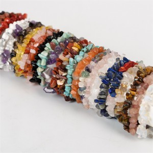 (Several Colors Available) 1 Piece Natural Healing Crystal Jewelry Wholesale Fashion Women Irregular Macadam Energy Bracelet