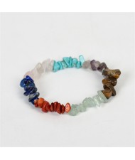 (Several Colors Available) 1 Piece Natural Crystal Jewelry Wholesale Fashion Women Irregular Macadam Energy Bracelet