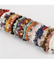 Natural Crystal Jewelry Wholesale Fashion Irregular Macadam Protective Force Obsidian Energy Bracelet