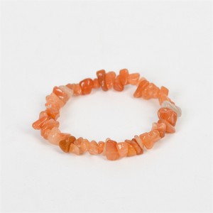 Natural Healing Crystal Wholesale Fashion Irregular Macadam Red Aventurine Quartz Energy Bracelet
