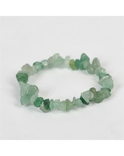 Natural Healing Crystal Wholesale Fashion Irregular Macadam Green Aventurine Quartz Energy Bracelet