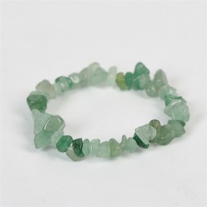 Natural Healing Crystal Wholesale Fashion Irregular Macadam Green Aventurine Quartz Energy Bracelet