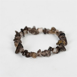 Natural Healing Crystal Wholesale Fashion Irregular Macadam BrownQuartz Energy Bracelet