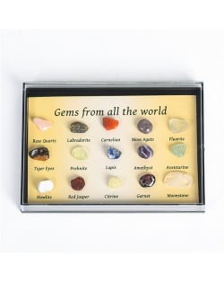 (15 Piece Set) 1 Box Natural Healing Crystal Wholesale Ore Specimen Irregular Energy Stones
