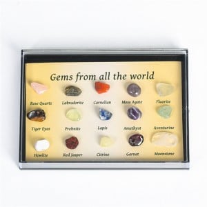 (15 Piece Set) 1 Box Natural Healing Crystal Wholesale Ore Specimen Irregular Energy Stones