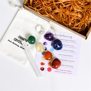 7 Chakra Stones Set Healing Crystal Kit for Beginners Therapy Crystals and Stones for Energy Reiki Meditation