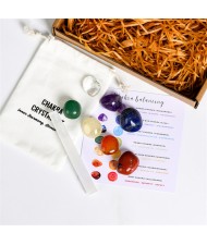 7 Chakra Stones Set Healing Crystal Kit for Beginners Therapy Crystals and Stones for Energy Reiki Meditation