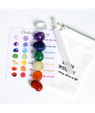 7 Chakra Stones Set Healing Crystal Kit for Beginners Therapy Crystals and Stones for Energy Reiki Meditation