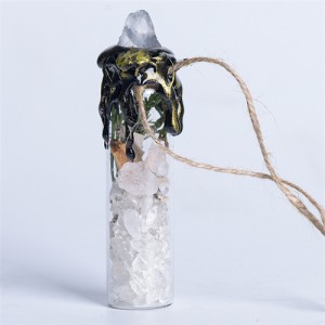 1 Piece Mini Wishing Bottle Wholesale White Natural Healing Crystal Reiki Energy Stones