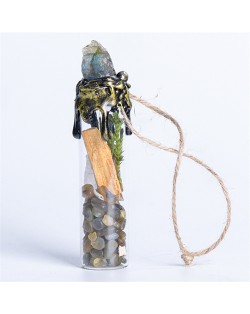 1 Piece Mini Wishing Bottle Wholesale Tigerite Natural Healing Crystal Reiki Anergy Stones