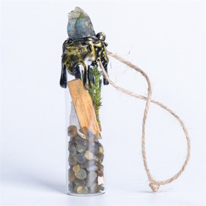 1 Piece Mini Wishing Bottle Wholesale Tigerite Natural Healing Crystal Reiki Energy Stones