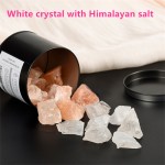 White Crystal with Himalayan Salt Aromatherapy Stone Wholesale Natural Healing Crystal Reiki Energy Stone