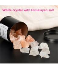 White Crystal with Himalayan Salt Aromatherapy Stone Wholesale Natural Healing Crystal Reiki Energy Stone