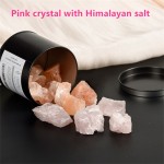 Pink Crystal with Himalayan Salt Aromatherapy Stone Wholesale Natural Healing Crystal Reiki Energy Stone